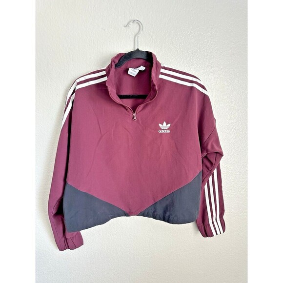 Adidas Clrdo Jacket Women’s Size Large Multicolor Crop Athleisure Running Collar - Picture 1 of 5
